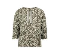 Sweatshirt mit Kragen Khaki/Khaki 44
