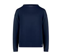 Sweatshirt BETTY BARCLAY "Damen mit Stehkragen", Damen, Gr. 44, blau (dunkelblau), Steppware, Obermaterial: 54% Viskose, 40% Polyester, 6% Elasthan, gerade hüftlang, Sweatshirts Sweatshirt (14997366-4