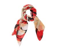 Betty Barclay Damen Tuch mit Aufdruck ACC, Red/Beige