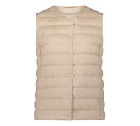 Daunenweste BETTY BARCLAY "Damen mit Rundhalsausschnitt", Damen, Gr. 46, moonlight, Obermaterial: 100% Polyester; Füllung: 90% Daunen, 10% Federn, figurumspielend hüftlang, Rundhals, Westen (65856661-
