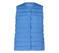 Daunenweste BETTY BARCLAY "Damen mit Rundhalsausschnitt", Damen, Gr. 38, campanula, Obermaterial: 100% Polyester; Füllung: 90% Daunen, 10% Federn, figurumspielend hüftlang, Rundhals, Westen (97572063-