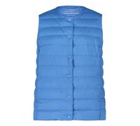 Daunenweste BETTY BARCLAY "Damen mit Rundhalsausschnitt", Damen, Gr. 40, campanula, Obermaterial: 100% Polyester; Füllung: 90% Daunen, 10% Federn, figurumspielend hüftlang, Rundhals, Westen (97572063-