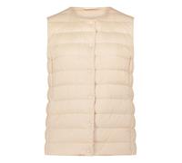 Daunenweste BETTY BARCLAY "Damen mit Rundhalsausschnitt", Damen, Gr. 42, moonlight, Obermaterial: 100% Polyester; Füllung: 90% Daunen, 10% Federn, figurumspielend hüftlang, Rundhals, Westen (65856661-