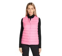 Daunenweste BETTY BARCLAY "Damen mit Rundhalsausschnitt", Damen, Gr. 46, pink carnation, Obermaterial: 100% Polyester; Füllung: 90% Daunen, 10% Federn, figurumspielend hüftlang, Rundhals, Westen (4319