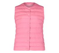 Daunenweste BETTY BARCLAY "Damen mit Rundhalsausschnitt", Damen, Gr. 46, pink carnation, Obermaterial: 100% Polyester; Füllung: 90% Daunen, 10% Federn, figurumspielend hüftlang, Rundhals, Westen (4319