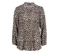 Betty Barclay - Gemusterte Plisseebluse beige - Gr. - 36