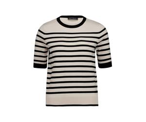 Betty Barclay - Gestreifter Strickpullover beige/schwarz - Gr. - 36