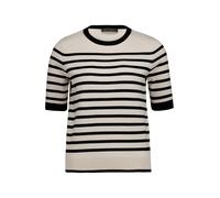 Betty Barclay - Gestreifter Strickpullover beige/schwarz - Gr. - 42