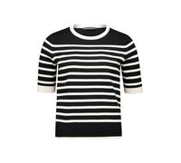 Betty Barclay - Gestreifter Strickpullover schwarz - Gr. - 48