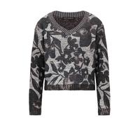 Betty Barclay Strickpullover mit gerippten Abschlüssen in Dunkelbraun, Größe 40