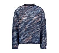 Betty Barclay - Grobstrick-Pullover Blau/Braun - Gr. - 42