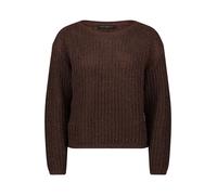 Betty Barclay Strickpullover mit Rundhalsausschnitt in Dunkelbraun, Größe 40