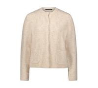Grobstrickjacke mit Lurexfaden beige Damen