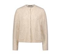 Grobstrickjacke mit Lurexfaden beige Damen