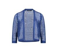 Strickjacke BETTY BARCLAY "Damen mit Lochmuster", Damen, Gr. 36, blau (electric blau), Strick, Obermaterial: 100% Polyacryl, Basic, gerade normal, V-Ausschnitt, Strickjacken Strickjacke (31411725-36)