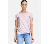 Kurzarmshirt BETTY BARCLAY "Betty Barclay Halbarm-Shirt mit Schleifenknoten", Damen, Gr. 38, pink (pink nectar), Jersey, Obermaterial: 62% Viskose, 34% Polyester, 4% Elasthan., feminin, loose fit norm