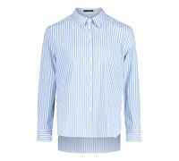 Betty Barclay Hemdbluse mit Kragen und Ziersteinbesatz Regular Fit Weiß/Blau Damen Gr. 44