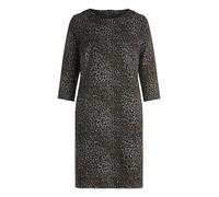 Jerseykleid BETTY BARCLAY "Damen knielang", Damen, Gr. 44, Normalgrößen, schwarz (schwarz, beige), Obermaterial: 69% Polyester, 29% Viskose, 2% Elasthan, figurumspielend kurz, Rundhals, Kleider Jersey