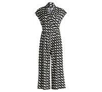 Overall BETTY BARCLAY "Damen Jumpsuit mit Eingrifftaschen", Damen, Gr. 36, Normalgrößen, bunt (dunkelblau, grün), Jersey, Obermaterial: 95% Polyester, 5% Elasthan., figurumspielend, Overalls (97265254