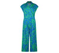 Overall BETTY BARCLAY "Betty Barclay Jumpsuit mit Eingrifftaschen", Damen, Gr. 38, Normalgrößen, bunt (grün, blau), Obermaterial: 95% Polyester, 5% Elasthan. Besatz: 95% Polyester, 5% Elasthan., femin