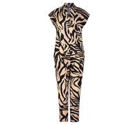 Overall BETTY BARCLAY "Betty Barclay Jumpsuit mit Eingrifftaschen", Damen, Gr. 36, Normalgrößen, schwarz (schwarz, beige), Jersey, Obermaterial: 95% Polyester, 5% Elasthan., feminin, figurumspielend,