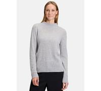 Kaschmir-Pullover mit Stehkragen Light Silver Melange Damen