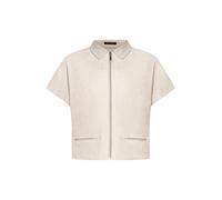 Betty Barclay - Kurzärmeliger Blouson in Velours-Optik beige - Gr. - 42