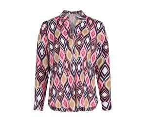 Betty Barclay - Langarmbluse mit grafischem Allover-Muster pink - Gr. - 42