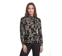 Kurzarmshirt BETTY BARCLAY "Damen mit Stehkragen", Damen, Gr. 40, beige (taupe, schwarz), Jersey, Obermaterial: 95% Viskose, 5% Elasthan, tailliert normal, Shirts (36287221-40) taupe, schwarz