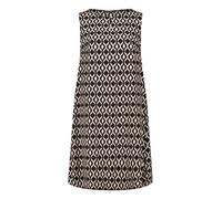 Sommerkleid BETTY BARCLAY "Damen ohne Arm", Damen, Gr. 48, Normalgrößen, schwarz, beige, Obermaterial: 55% Leinen, 45% Viskose, Basic schmal kurz, Rundhals, Kleider Sommerkleid (79278853-48) schwarz,