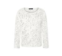 Strickpullover BETTY BARCLAY "Damen mit U-Boot-Ausschnitt", Damen, Gr. 36, rohweiß, Strick, Obermaterial: 53% Baumwolle, 32% Polyacryl, 9% Polyester, 6% Polyamid, figurumspielend normal, Rundhals, Pul