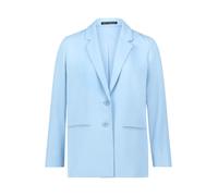 Longblazer BETTY BARCLAY "Damen mit Reverskragen", Damen, Gr. 40, powder blau, Obermaterial: 96% Polyester, 4% Elasthan. Futter: 100% Polyester, lässig geschnitten normal, Blazer Longblazer (63000519-