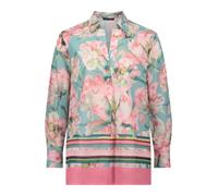 Betty Barclay - Longbluse mit floralem Muster und Hemdkragen grün - Gr. - 36