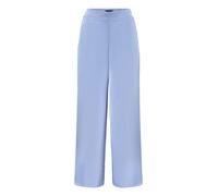 Marlene-Hose BETTY BARCLAY "Damen mit elastischem Bund", Damen, Gr. 38, Normalgrößen, blau (infinity), Satin, Obermaterial: 100% Polyester, weit lang, Hosen (11936855-38) infinity