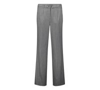 Marlene-Hose BETTY BARCLAY "Damen Marlene-Hose mit Bindegürtel", Damen, Gr. 42, Normalgrößen, grau (mausgrau), Obermaterial: 63% Polyester, 35% Viskose, 2% Elasthan., relaxed fit lang, Hosen (94020209