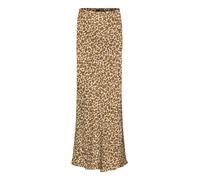 Maxirock BETTY BARCLAY "Damen mit Leoprint", Damen, Gr. 42, beige, khaki, Satin, Obermaterial: 100% Viskose, figurumspielend lang, Röcke Maxirock (67724623-42) beige, khaki