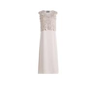 Midikleid BETTY BARCLAY "Damen 2er Set", Damen, Gr. 44, Normalgrößen, grau beige, Obermaterial: 100% Polyester, figurumspielend kurz, U-Boot-Ausschnitt, Kleider Midikleid (90169327-44) grau beige