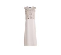 Midikleid BETTY BARCLAY "Damen 2er Set", Damen, Gr. 48, Normalgrößen, grau beige, Obermaterial: 100% Polyester, figurumspielend kurz, U-Boot-Ausschnitt, Kleider Midikleid (90169327-48) grau beige