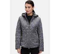 Outdoorjacke BETTY BARCLAY "Betty Barclay Damen Outdoorjacke mit abnehmbarer Kapuze", Damen, Gr. 42, grau (dunkel grau), Obermaterial: 100% Polyamid., modisch, tailliert, Jacken (58912769-42) dunkel g