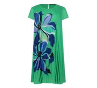 Betty Barclay Damen Plisseekleid Kurzarm 46, Green/Cream