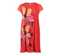 Betty Barclay Plisseekleid 4842 Damen kurzarm Rundhals Rot/Pink 100% Polyester Gr. 40