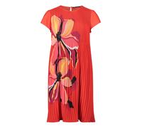 Betty Barclay Plisseekleid Kurzarm Damen Größe 42 Rot/Pink