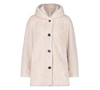 Plüschjacke BETTY BARCLAY "Betty Barclay Damen Plüschjacke mit Kapuze", Damen, Gr. 46, beige, Obermaterial: 100% Polyester. Futter: 100% Polyester., feminin, A-Linie, Jacken (11436757-46) beige