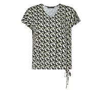 Betty Barclay T-Shirt im Allover-Look mit V-Ausschnitt in Marine, Größe 42