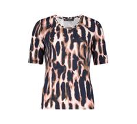 Betty Barclay Printshirt mit Rundhalsausschnitt Viskose/Elasthan Dunkelblau/Rosé Damen 38