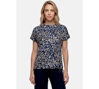 betty barclay - so cosy - - Printshirt blau/beige - Gr. - 46