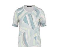 Betty Barclay Damen Printshirt mit Rundhalsausschnitt Kurzarm Mint/Green Größe 40