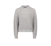 Strickpullover mit hohem Kragen grau 48