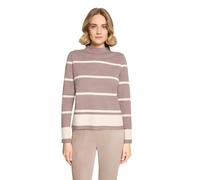 Strickpullover BETTY BARCLAY "Damen mit Stehkragen", Damen, Gr. 44, braun (patch taupe, beige), Strick, Obermaterial: 55% Viskose, 30% Polyester, 15% Polyamid, gerade normal, Pullover Strickpullover (