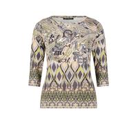 Betty Barclay Ringelshirt mit U-Boot-Ausschnitt 3/4-Arm Grau Größe 38